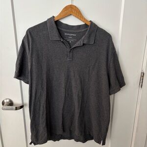 Banana Republic Men's Charcoal Polo Shirt